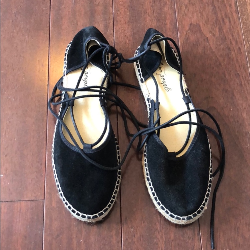 Free People Black Espadrilles
